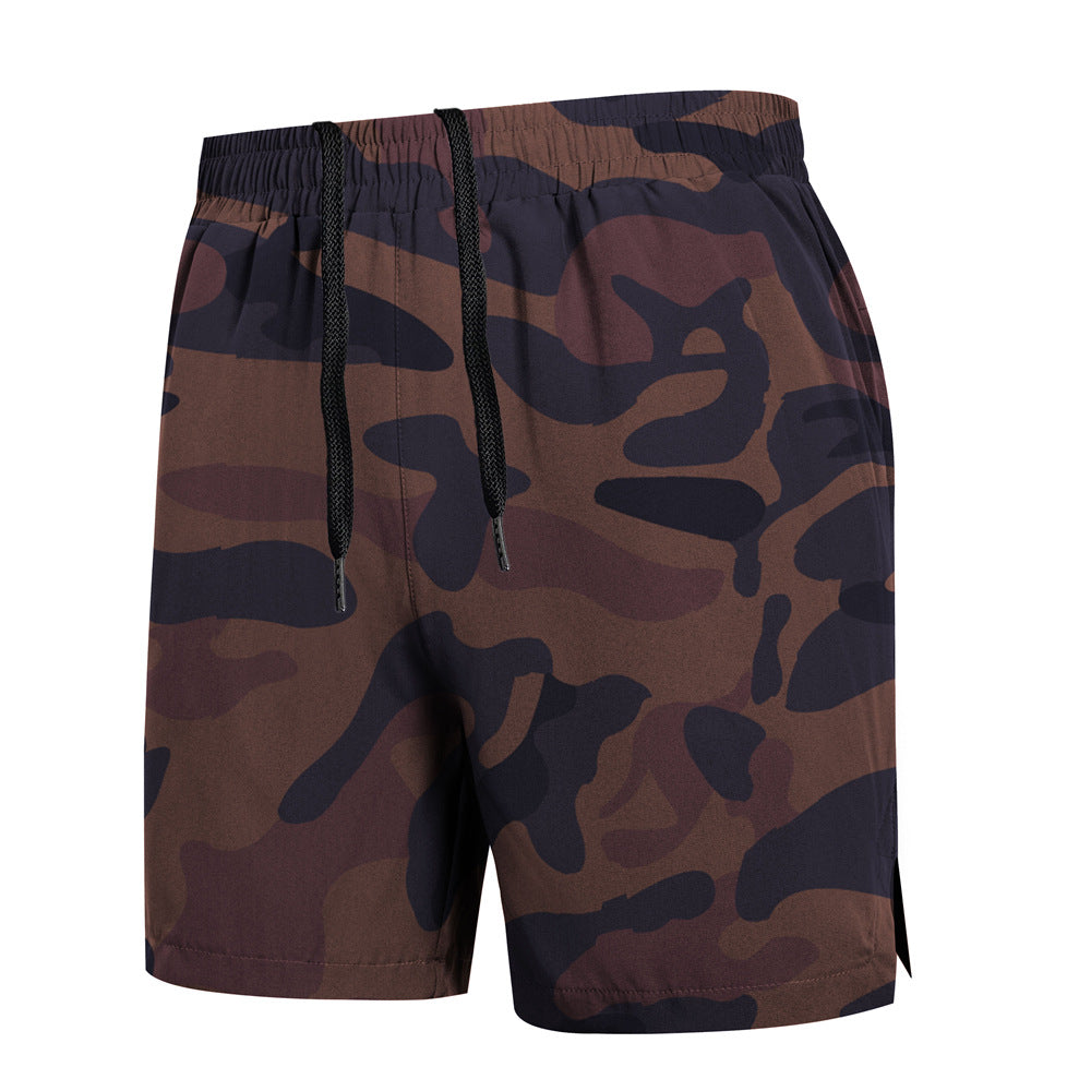 Cross-Border Summer Men's Sports Quick-Drying Shorts Single-Layer Spliced Loose-Fitting Fitness Training European Size Basketball Shorts
