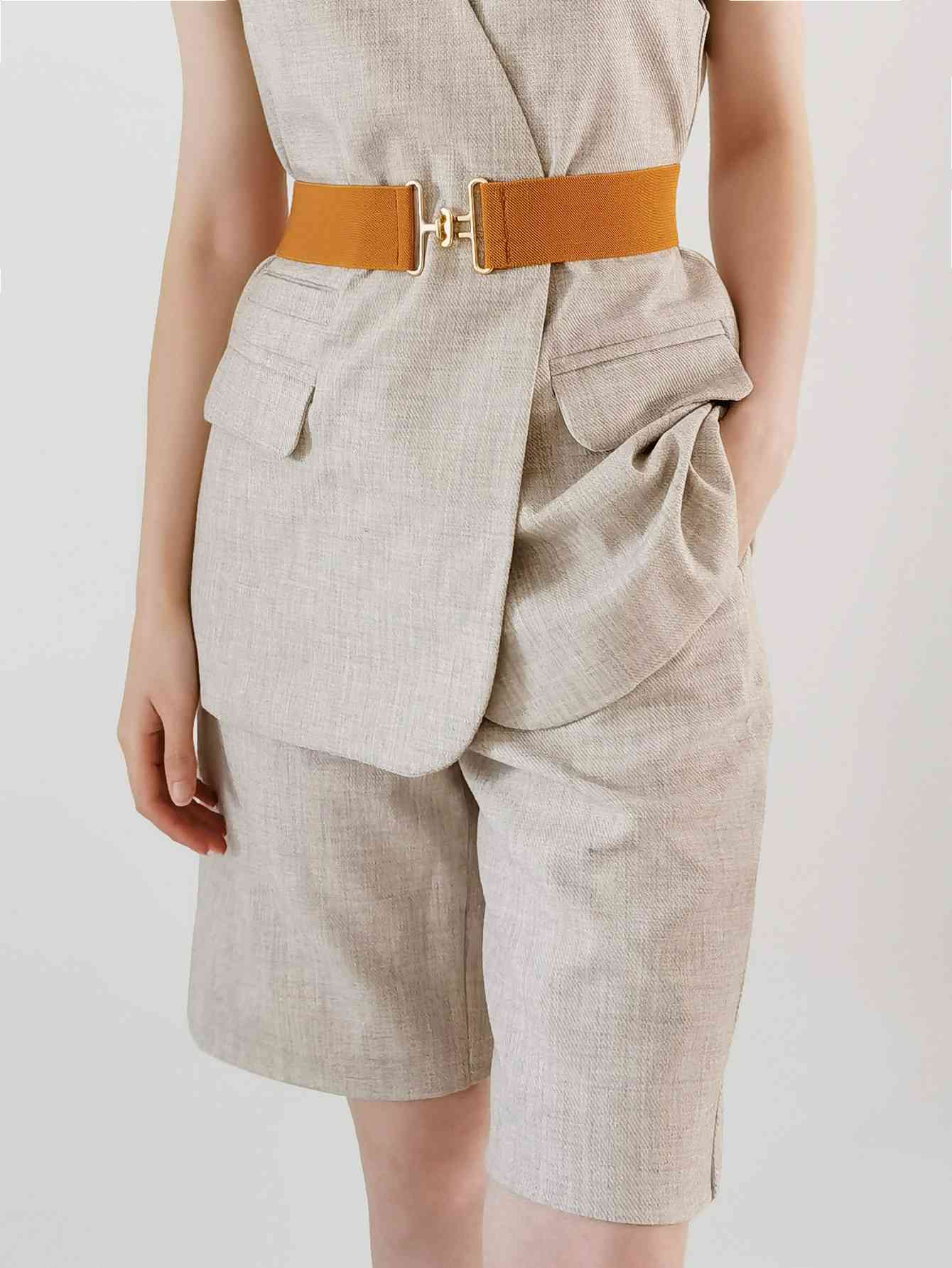 Cinturón ancho elástico StylishFit - Comodidad ajustable y diseño elegante. Consulte la tabla de tallas en "más detalles".
