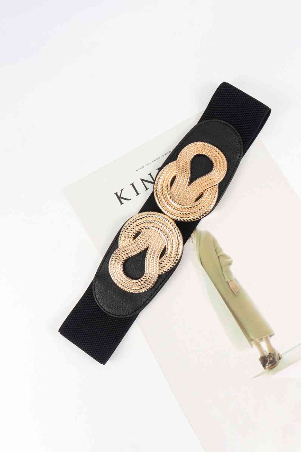 Twisted Trends Alloy Buckle Wide Belt – Stylish Adjustable Fit See size chart under “more details”