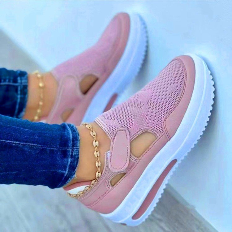 Flat Fly Knit Breathable Casual Mesh Shoes