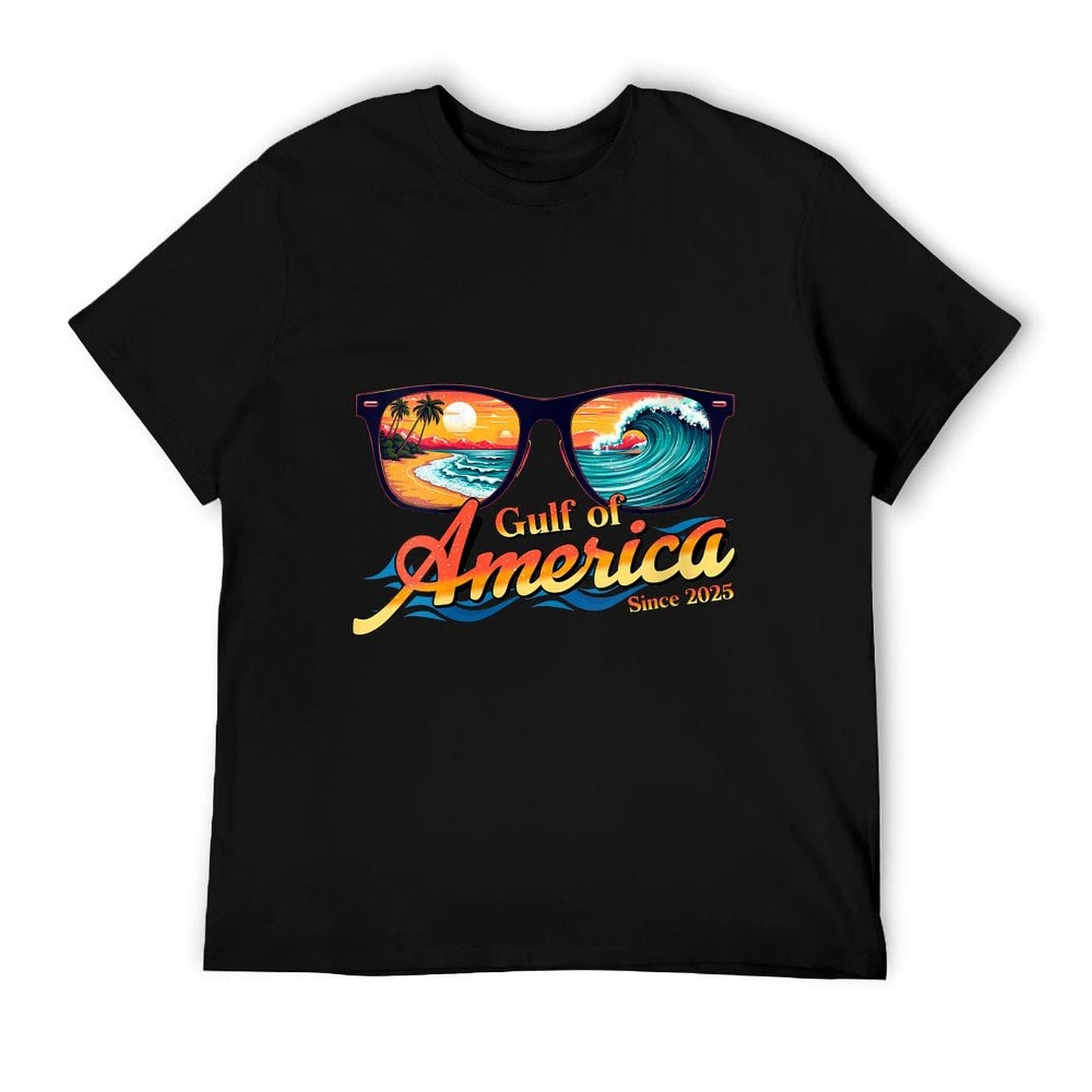 Womens Gulf Of USA America Sunglasses Welcome To America's Gulf V-Neck Classic T-Shirt
