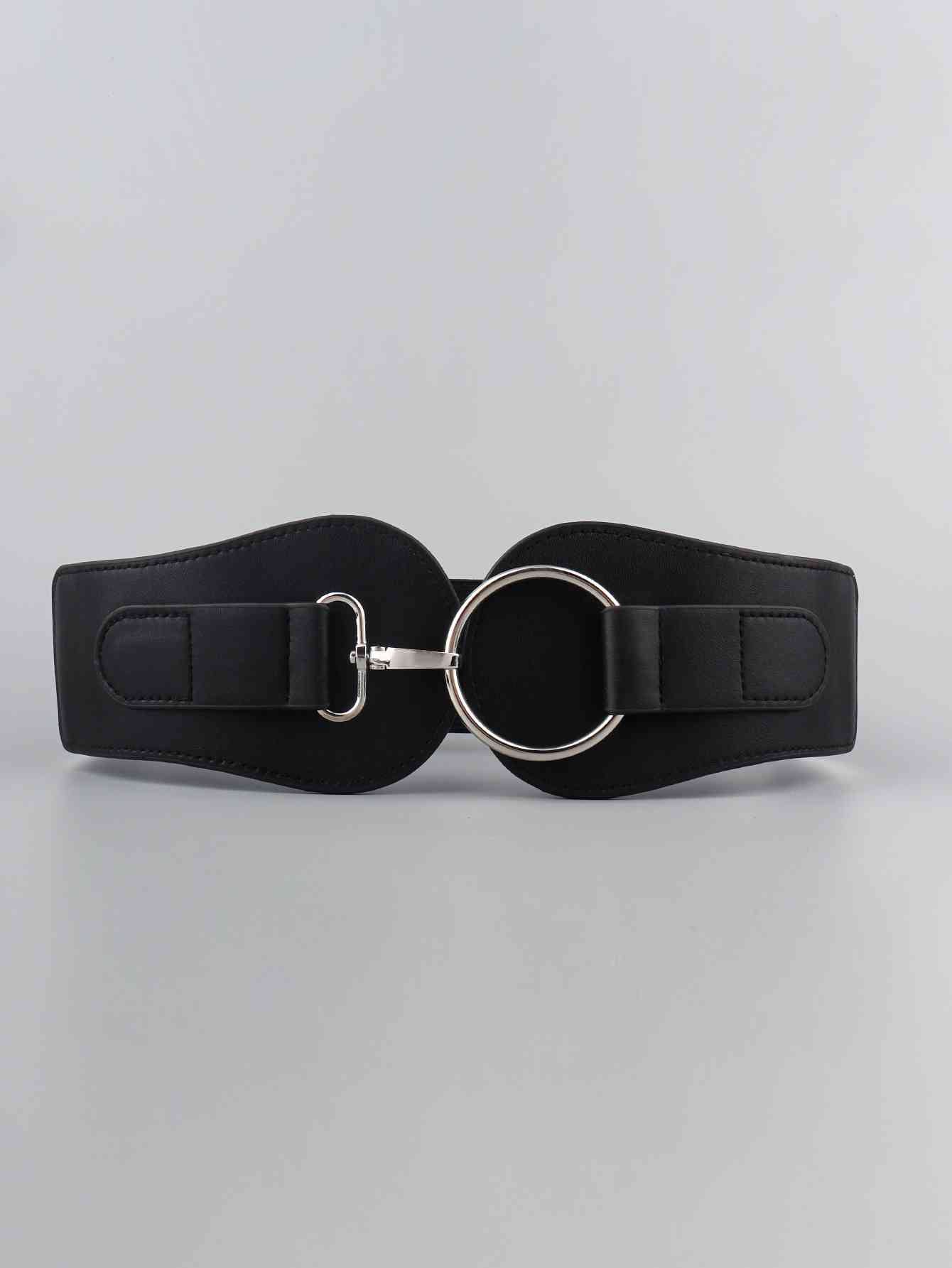 Elegant Fashion PU Elastic Wide Belt – Adjustable Comfort Fit See size chart under “more details”
