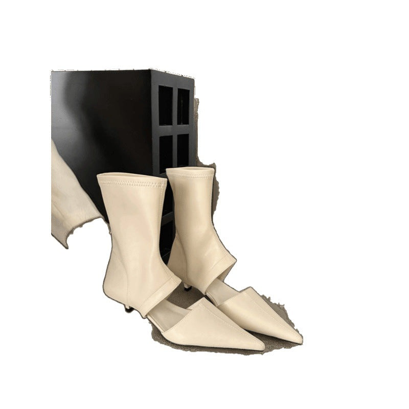 Women's French-style Pointed-toe Stiletto Boots