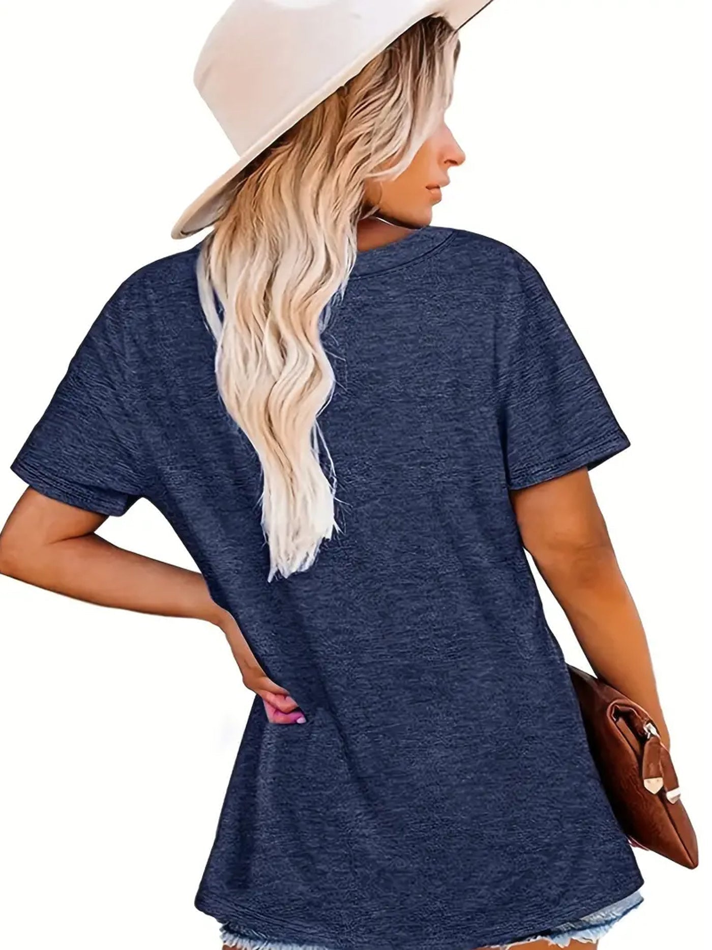 Camiseta sin mangas con la bandera estadounidense – Chaleco informal de cuello redondo para mujer