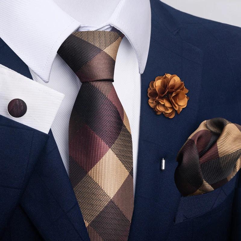 Men's Tie and Pocket Square Combo