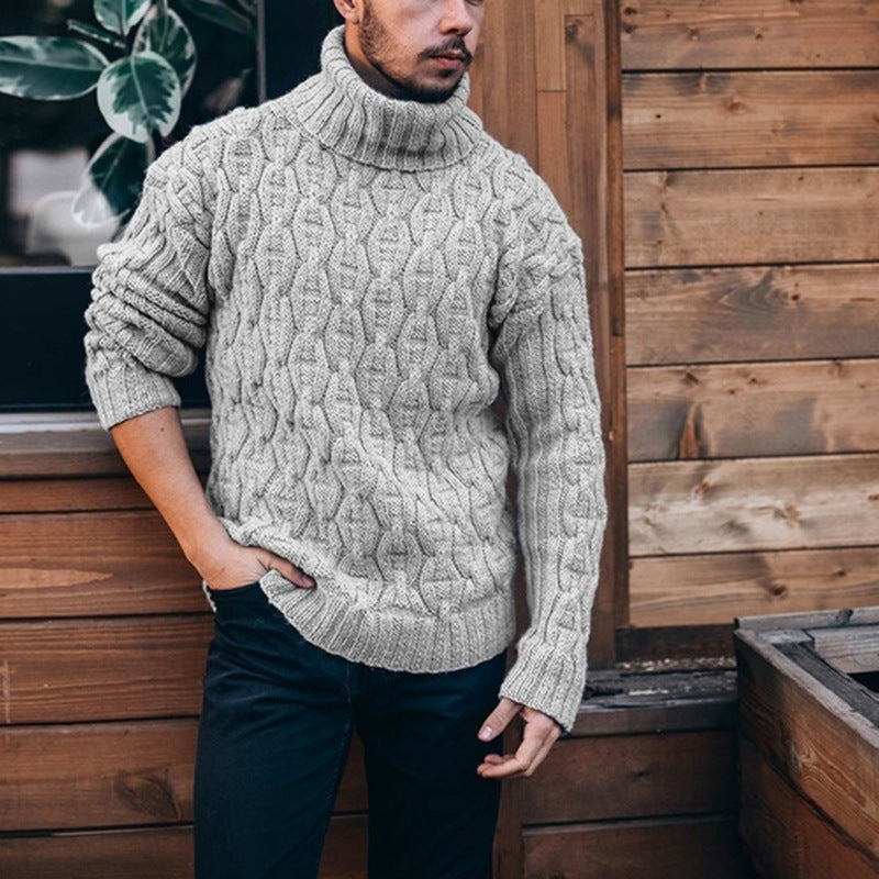 Chunky Knit Sweater, European And American Style