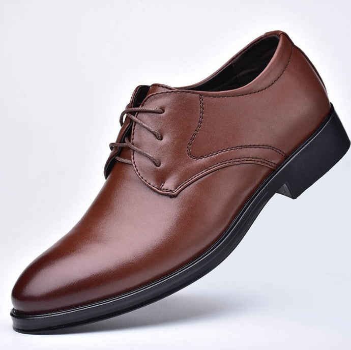 Men's Pointed-Toe Lace-Up Shoes