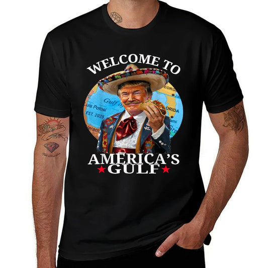 Camiseta versátil de Trump "Funny Trump America's Gulf Est 2025"