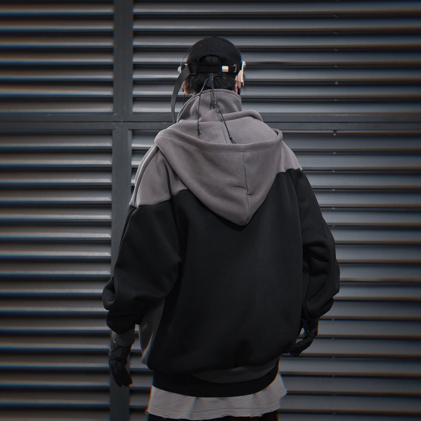 Sudadera con capucha T-Tech gris HiH51