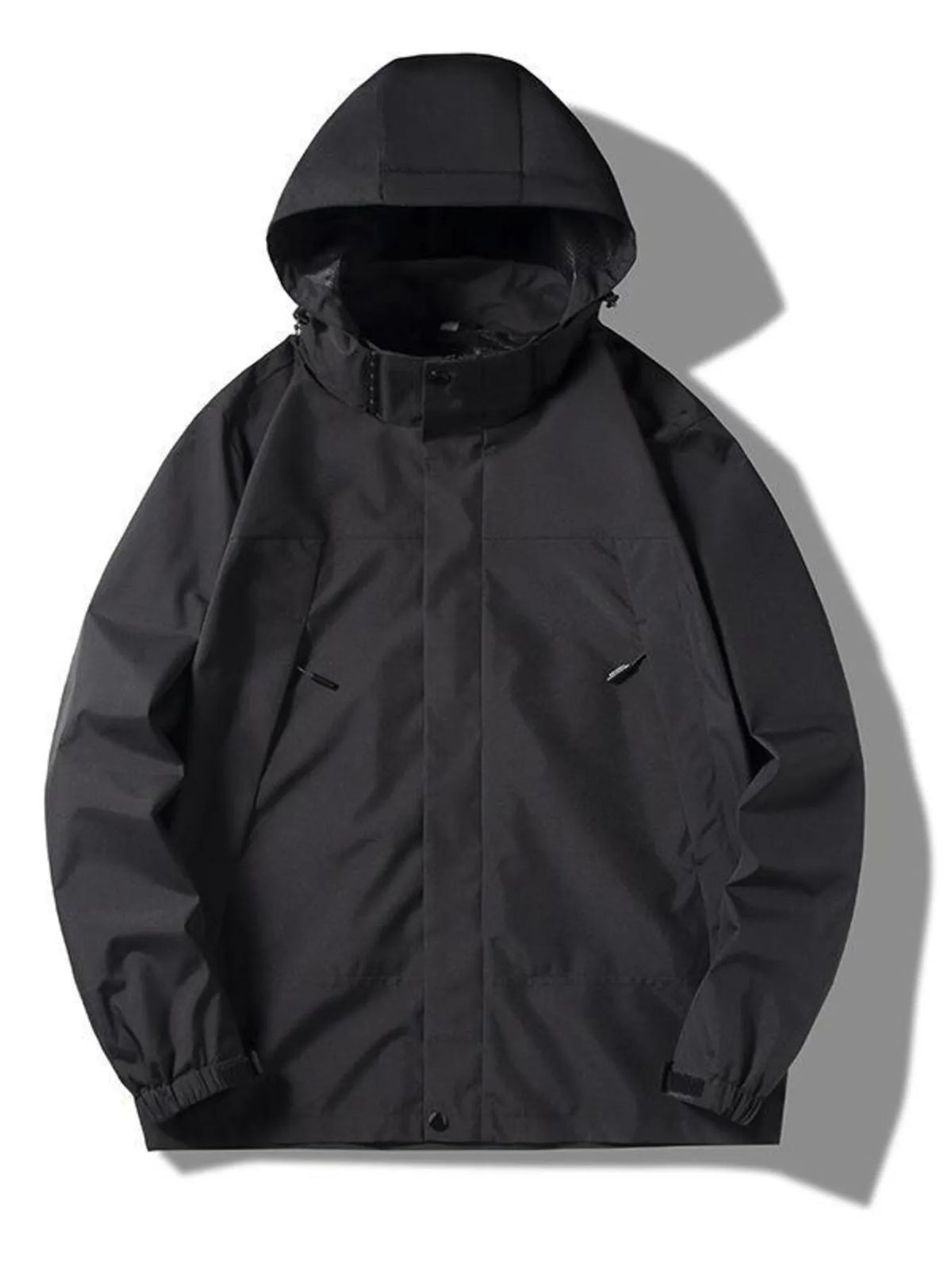 Men's Plus Size Casual Lightweight Hooded Jacket