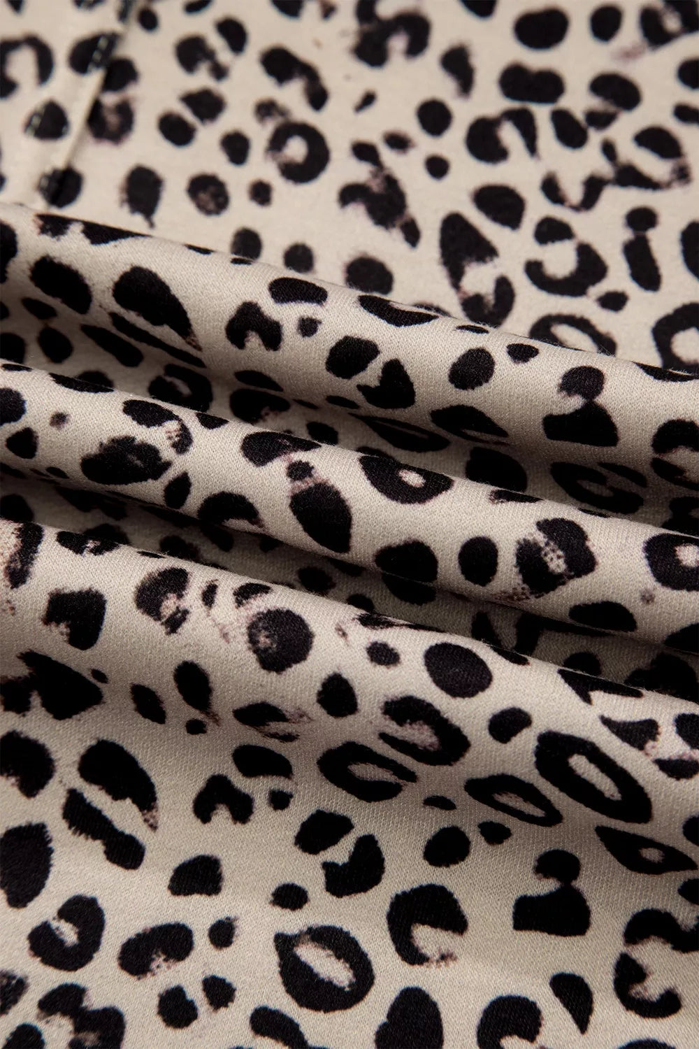 Leopard Print Wide-Leg Pants with Drawstring
