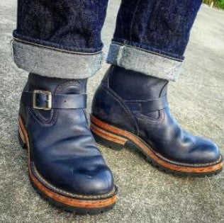Men's Mid-Tube Wedge Sole Casual Boots