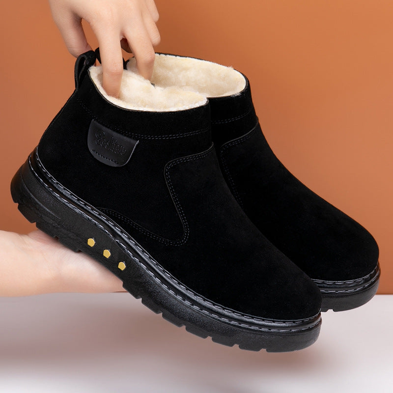 Warm Sheep Wool Lined Boots