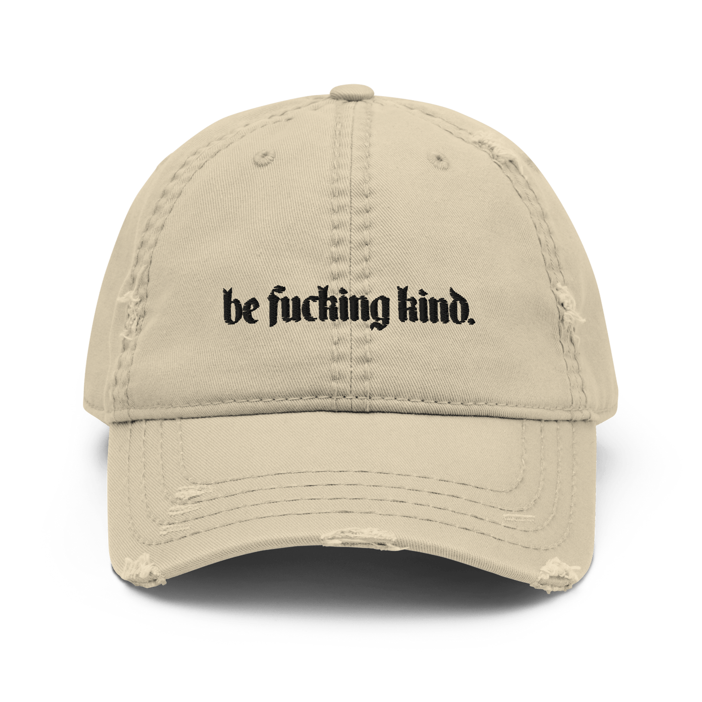 Gorra de papá gastada "Sé jodidamente amable"