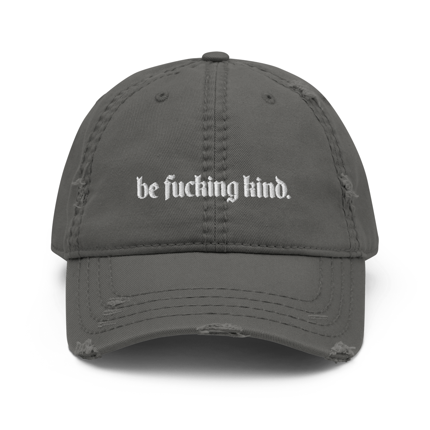 Gorra de papá gastada "Sé jodidamente amable"
