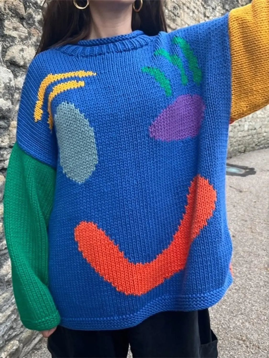 Sweaters Trendsi Cozy colorblock pullover, 100% polyester