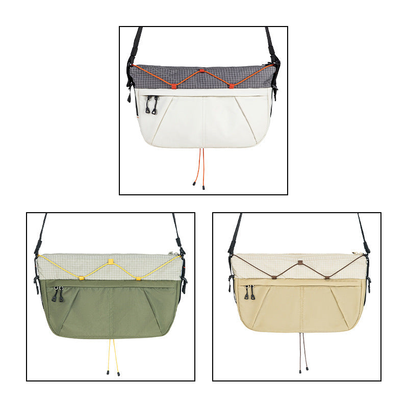 Portable Large-Capacity Crossbody Bag Contrasting Colors Versatile Travel Shoulder Bag
