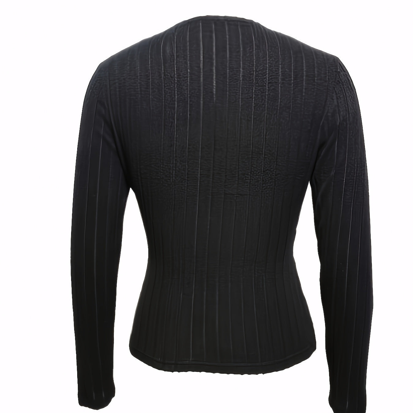 Top plisado de mujer con cuello en V