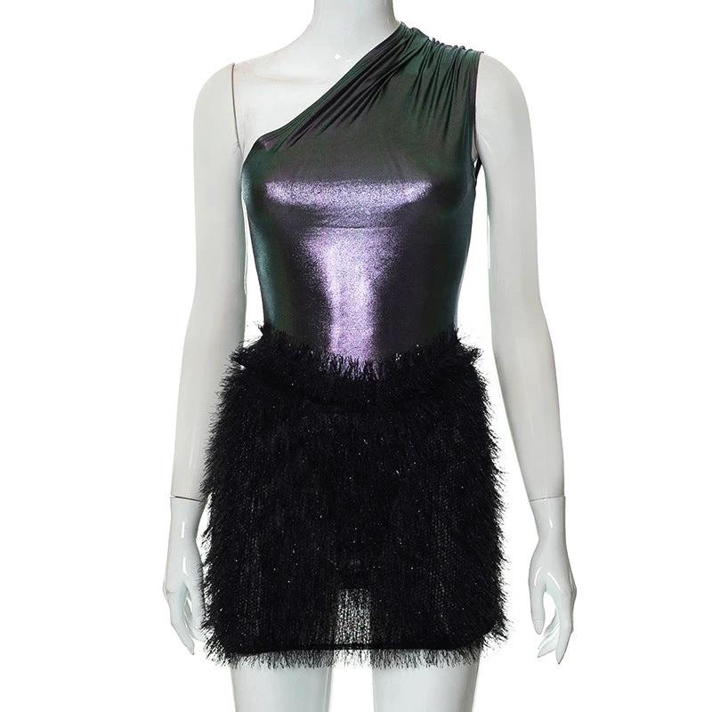 Feather Suit Skirt European Beauty Bodysuit
