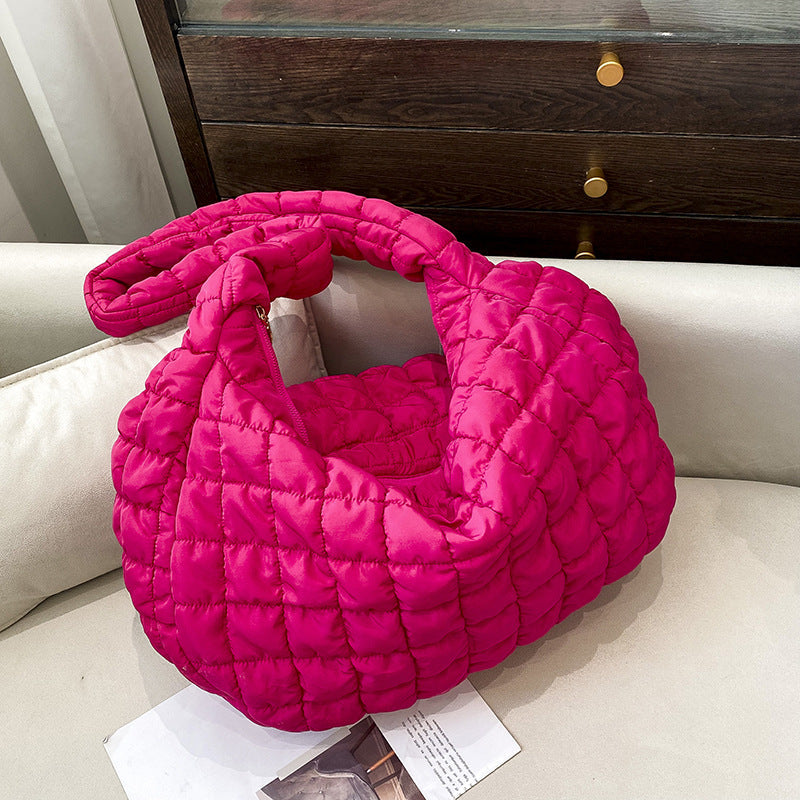 Down Jacket Shoulder Messenger Bag Travel Bag