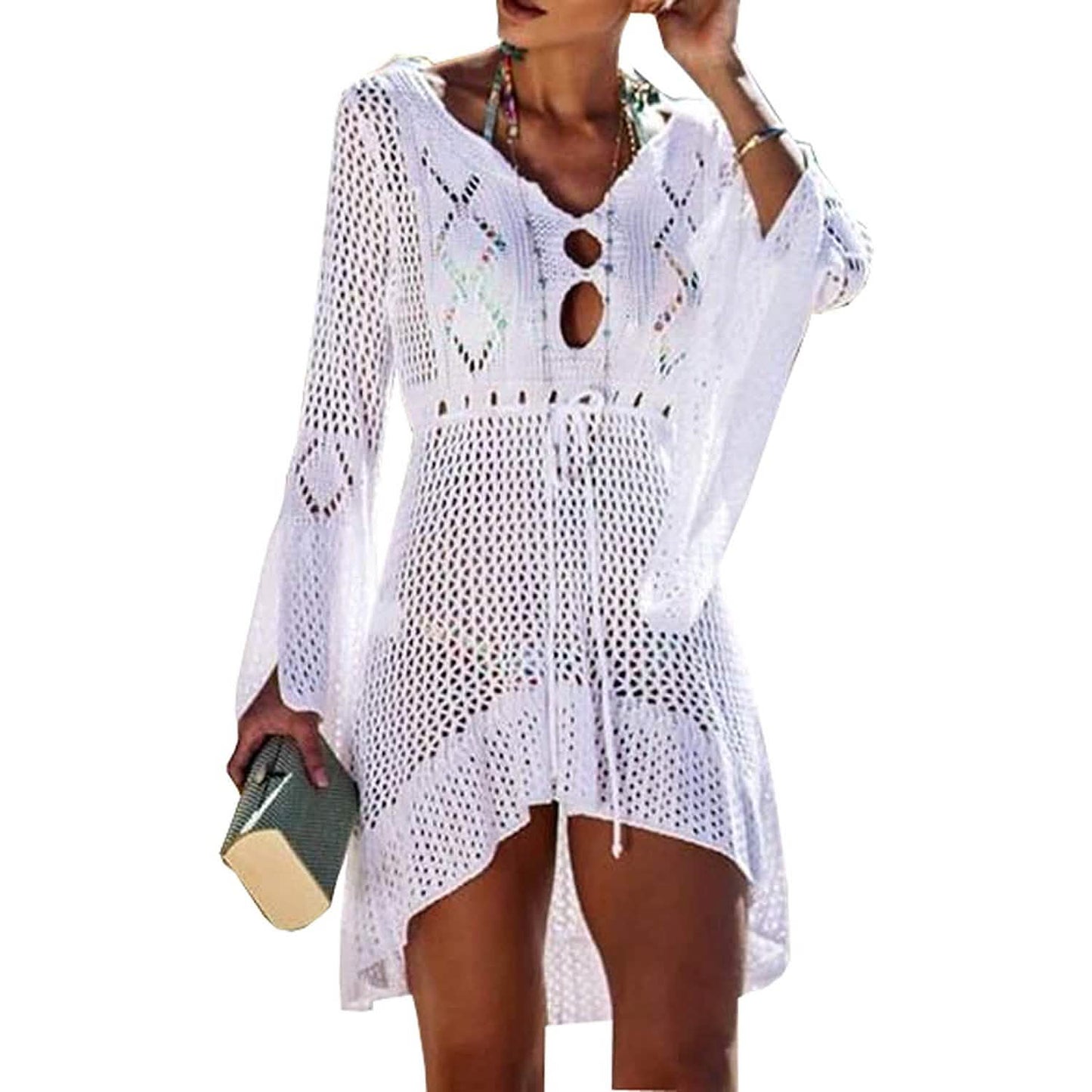 Beach Tops Sexy Perspective Cover Dress
