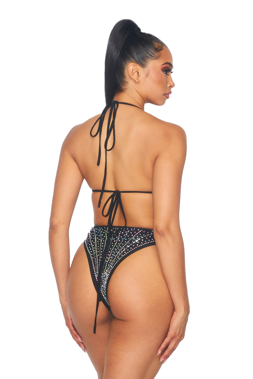 Body halter con cuentas