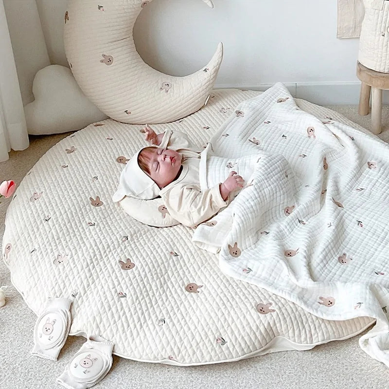 Bear Embroidery Baby Mat - # BAGE81710001