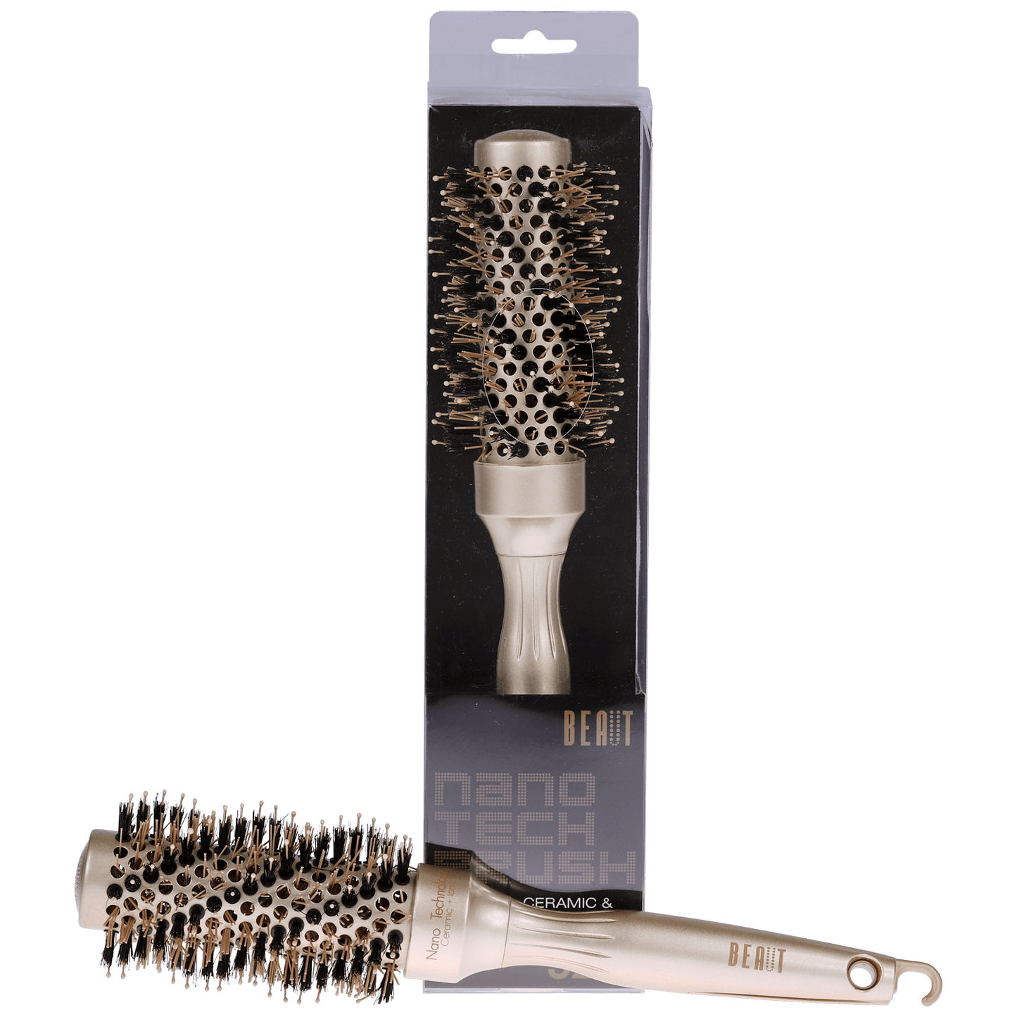 Beaut Ceramic Nanotech Hair Brush - Choose Size New