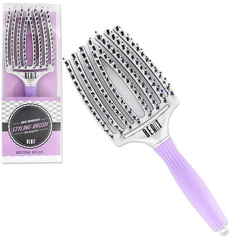 Beaut Heat Resistant Styling Brush with Styling Pick