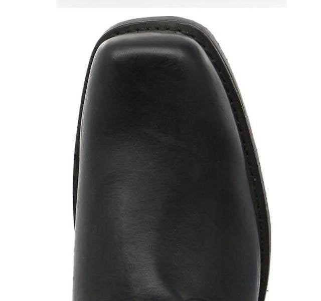 Men's Vintage Cowboy Boots with Buckle Detail