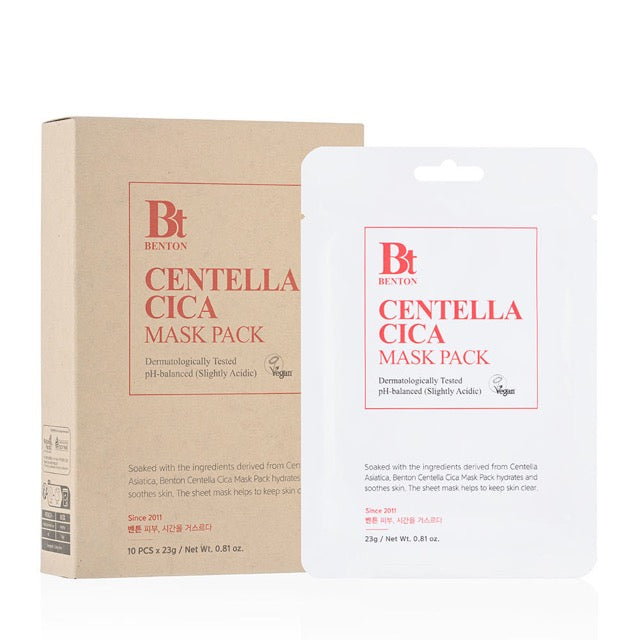 Benton Goodbye Redness Centella Sheet Mask 23g X 10ea