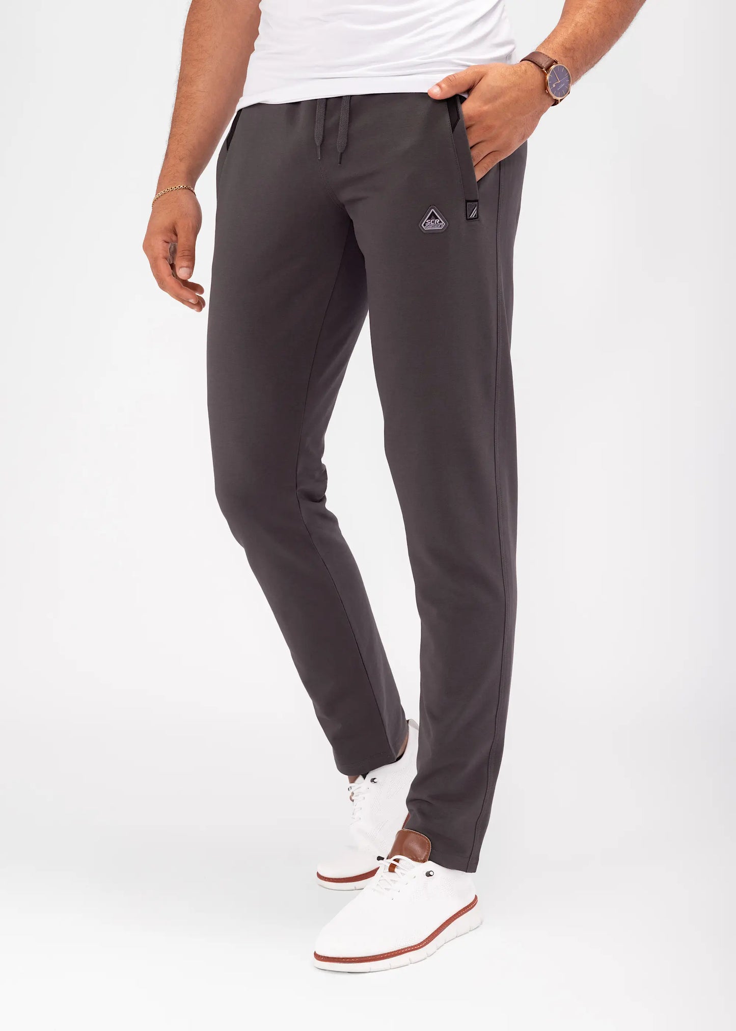 Pantalones de chándal deportivos de comodidad diaria - Ajuste cónico (talla alta)