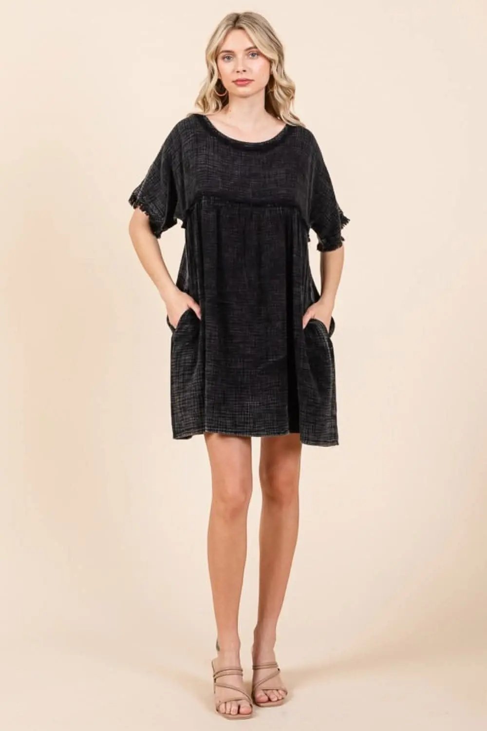 Dresses Trendsi Culture Code babydoll dress with pockets