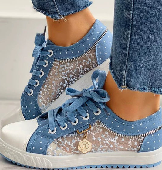 Women's Net Yarn Casual Flats