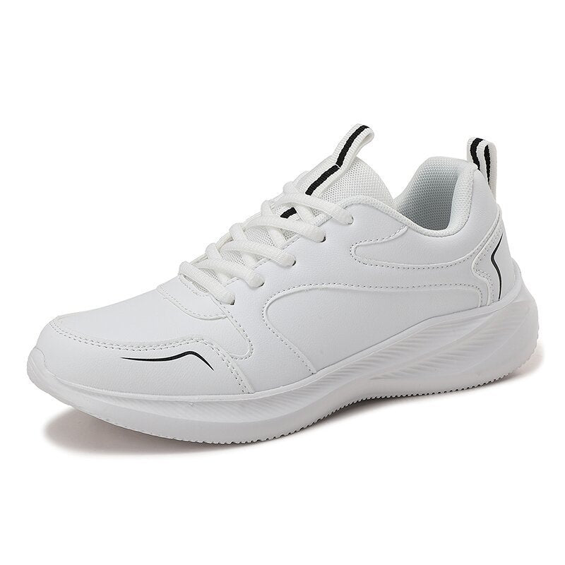 Zapatillas de cuero impermeables para mujer