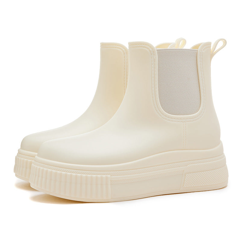 Non-slip Elastic-top Rain Boots