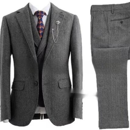 Men's Casual Three-piece Suit