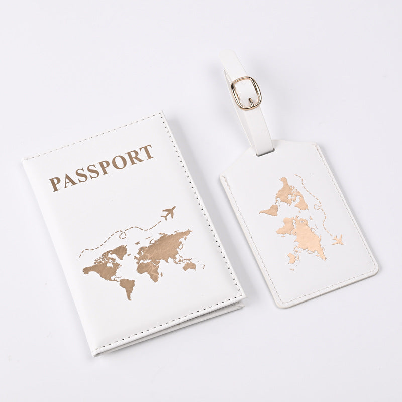 New PU Map Gilding Passport Cover