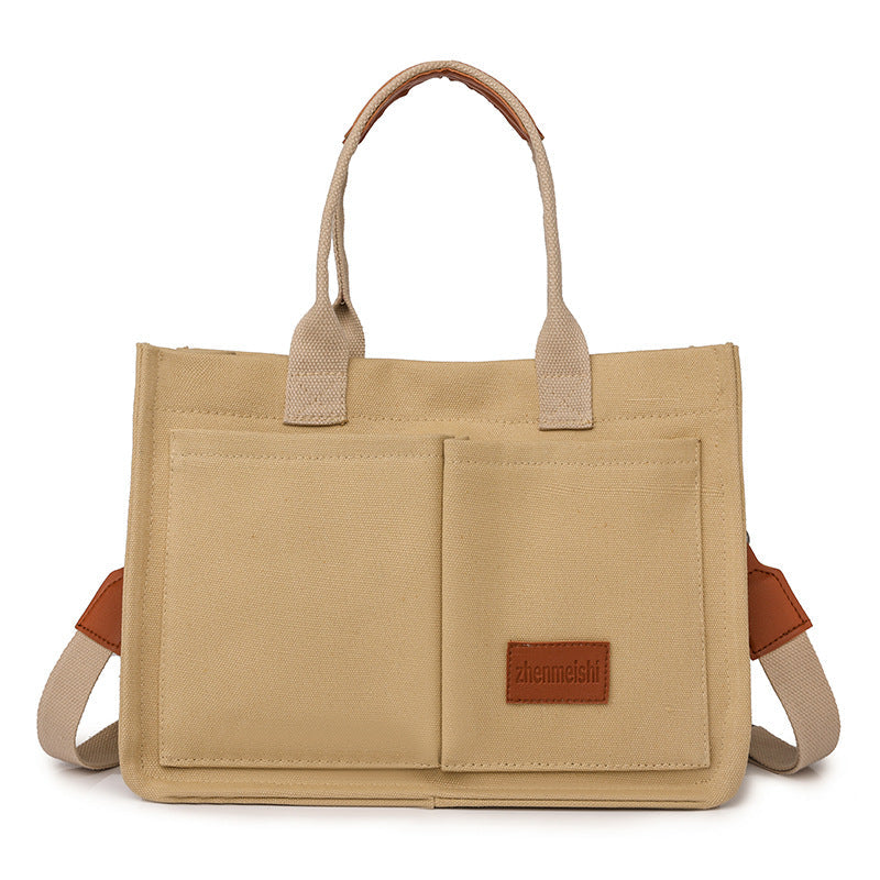 Women's Canvas Casual Crossbody Shopper Bag Crossbody Bag