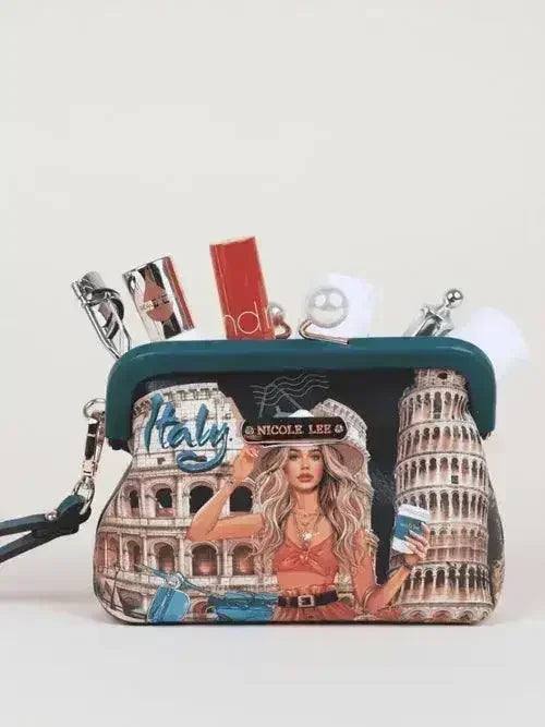 Nicole Lee USA Chelsea Pearl Kiss-Lock Coin Purse