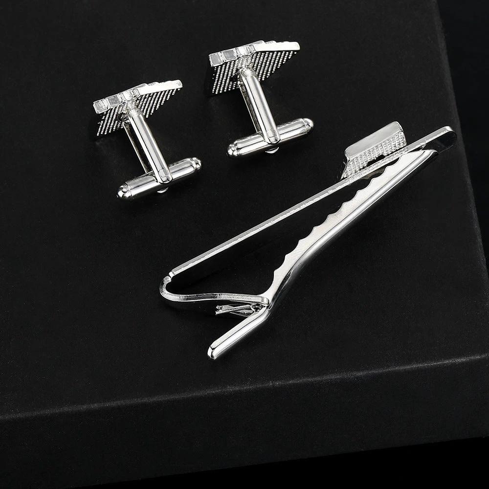 Men's Poker Cufflinks and Tie Clip