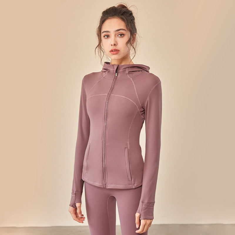 Nude Women's Hooded Sportswear Jacket