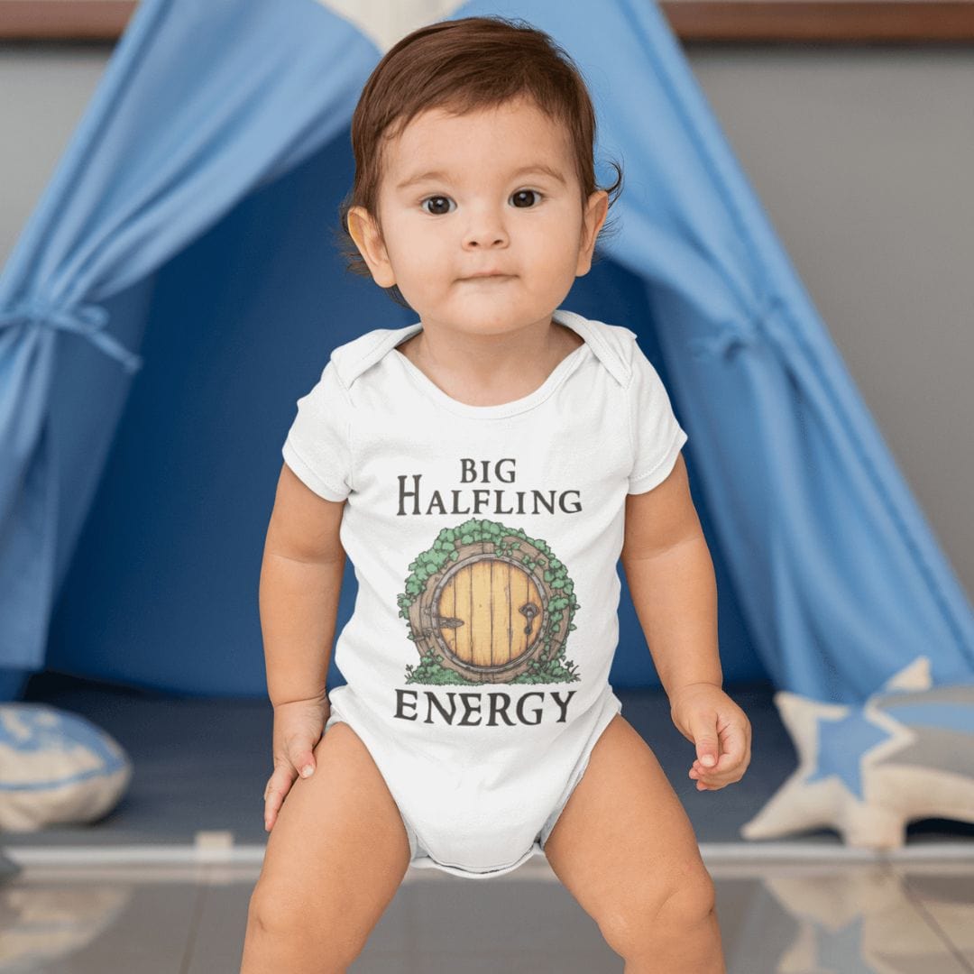 Big Halfling Energy LOTR Baby Bodysuit