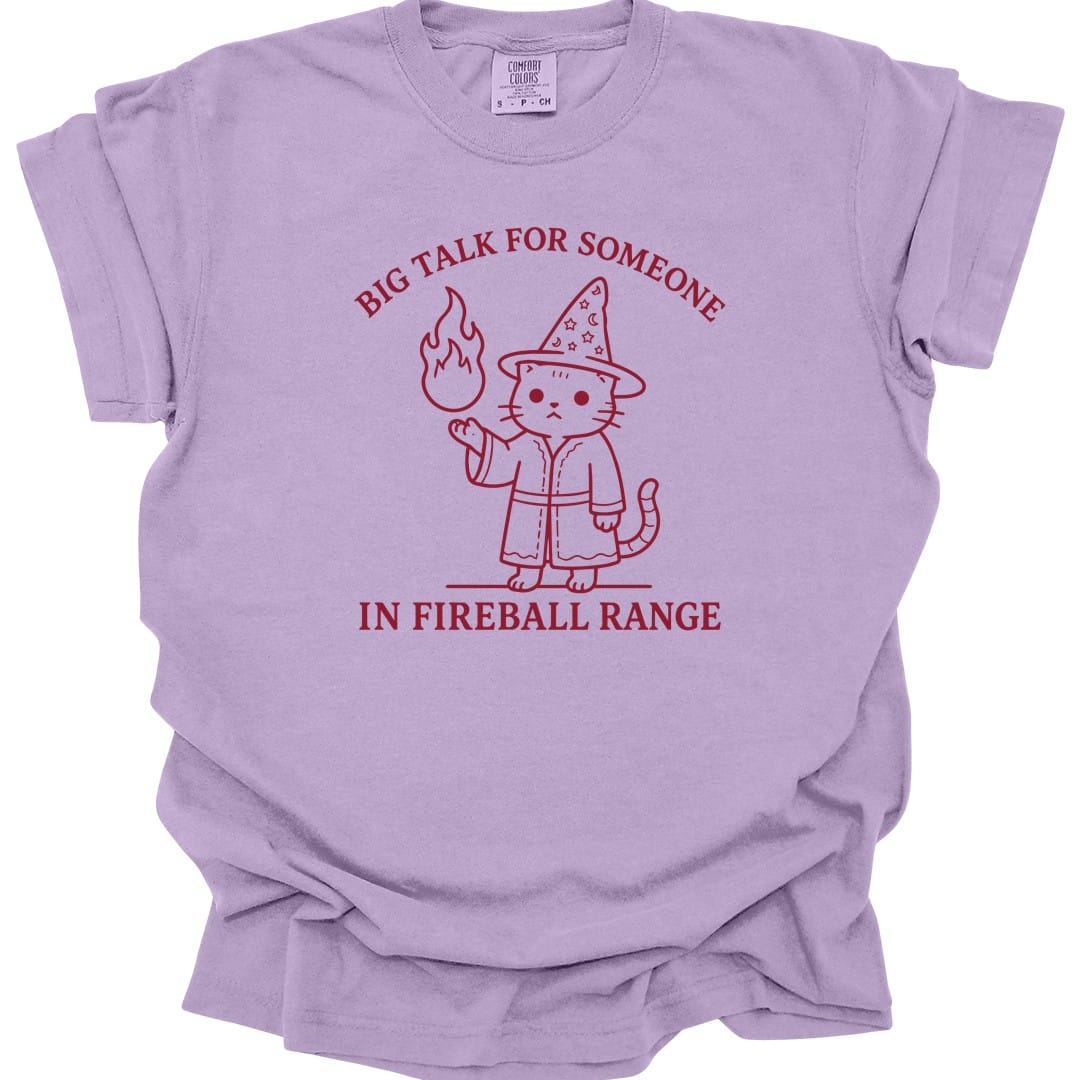 Big Talk for Someone in Fireball Range T-Shirt - Comfort Colors