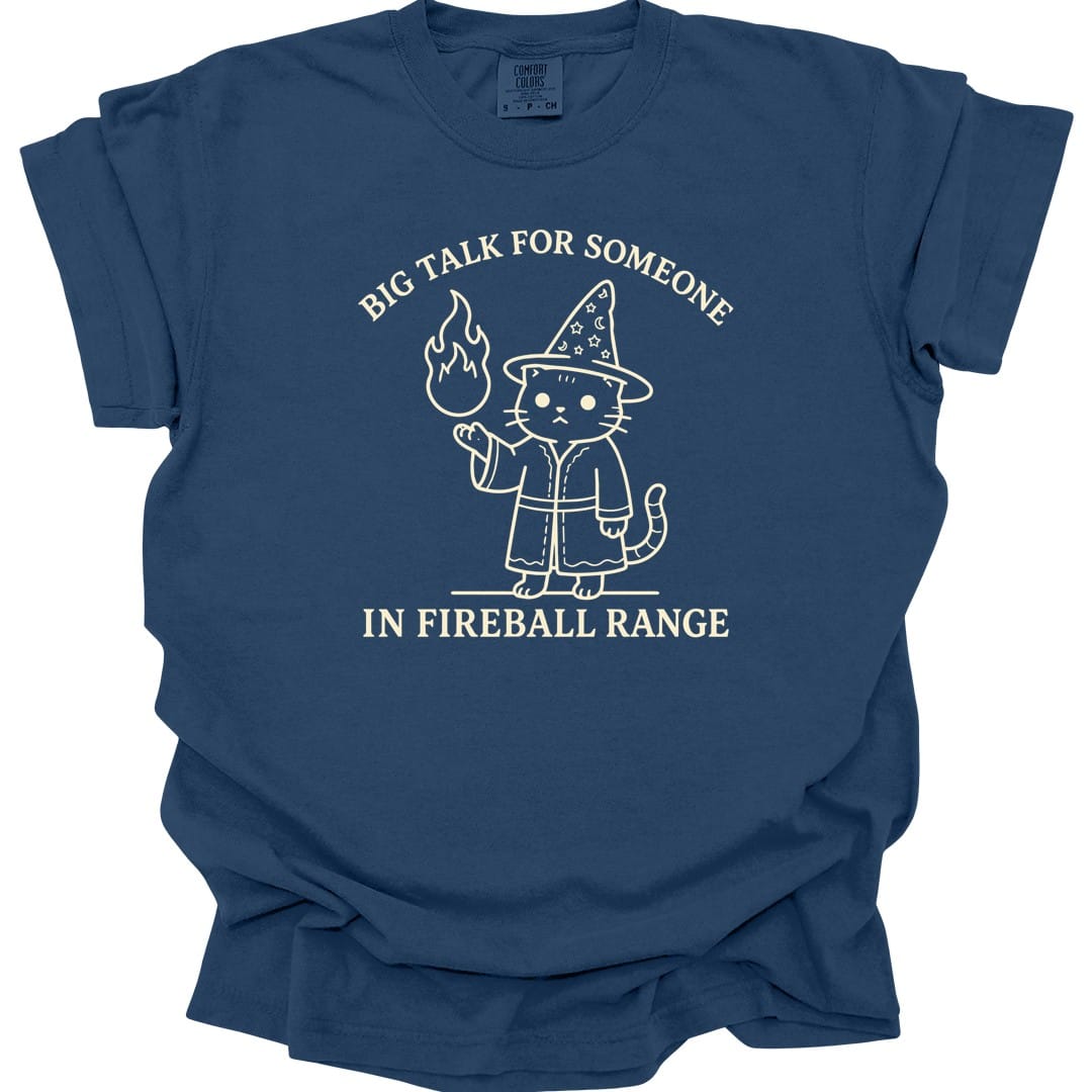 Big Talk for Someone in Fireball Range T-Shirt - Comfort Colors