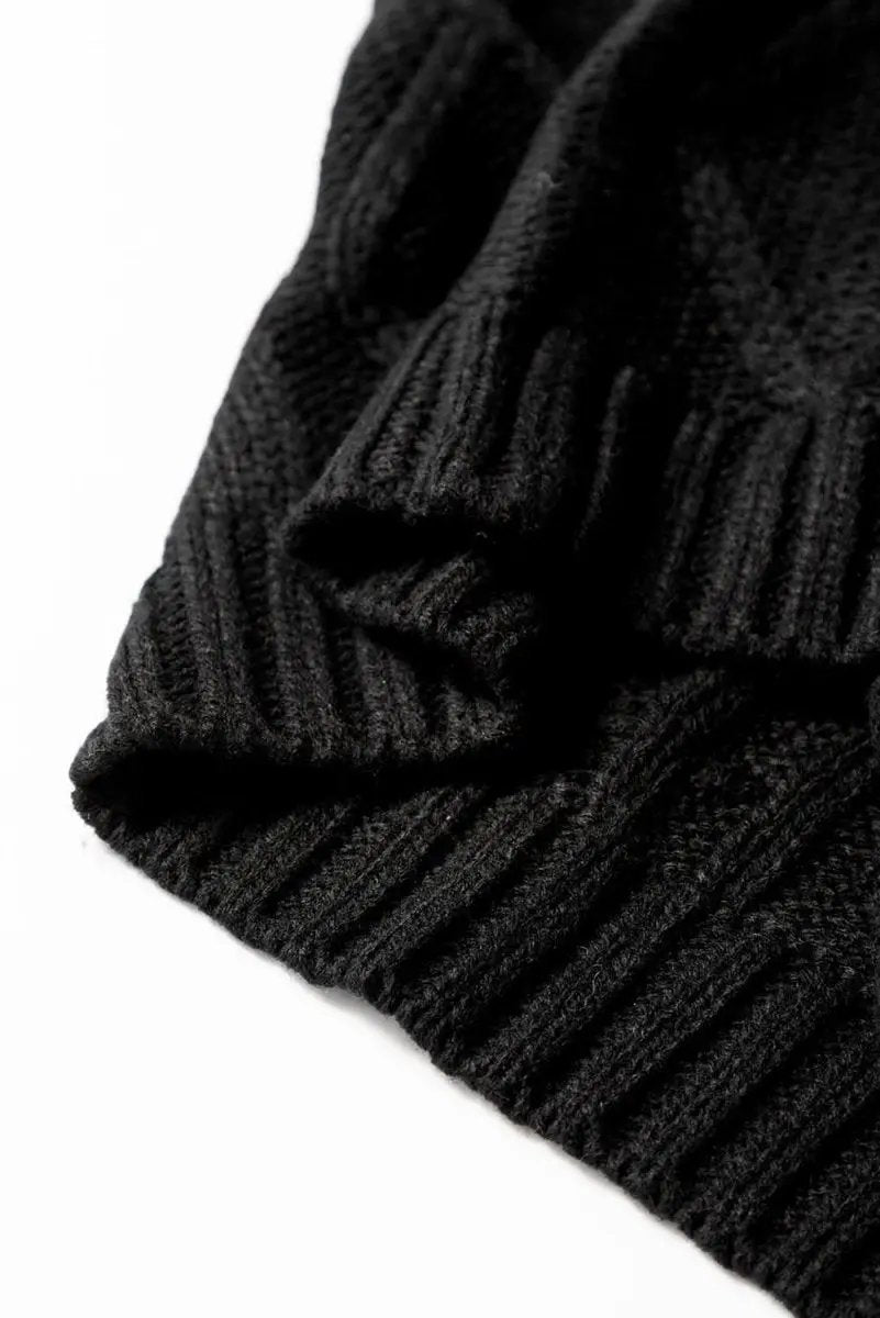 Sweaters Love Salve Cable Knit Sweater Women's Colorblock Top Chic & Comfortable Fit