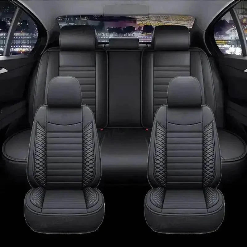Black Leather Car Seat Covers Seametal Car Seat