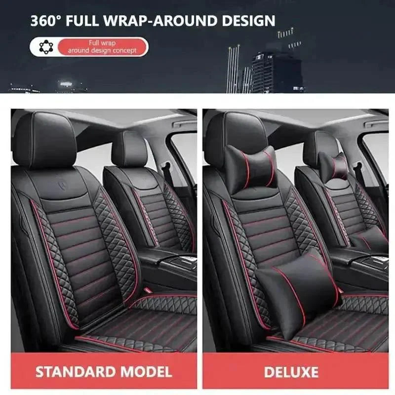 Black Leather Car Seat Covers Seametal Car Seat