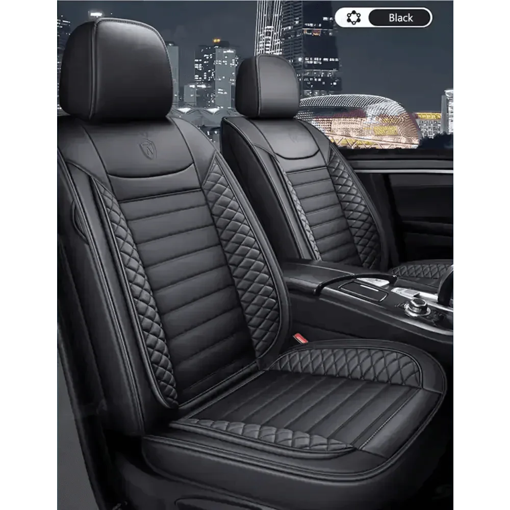 Black Leather Car Seat Covers Seametal Car Seat