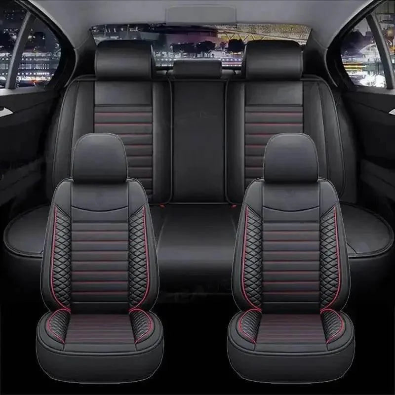 Black Leather Car Seat Covers Seametal Car Seat